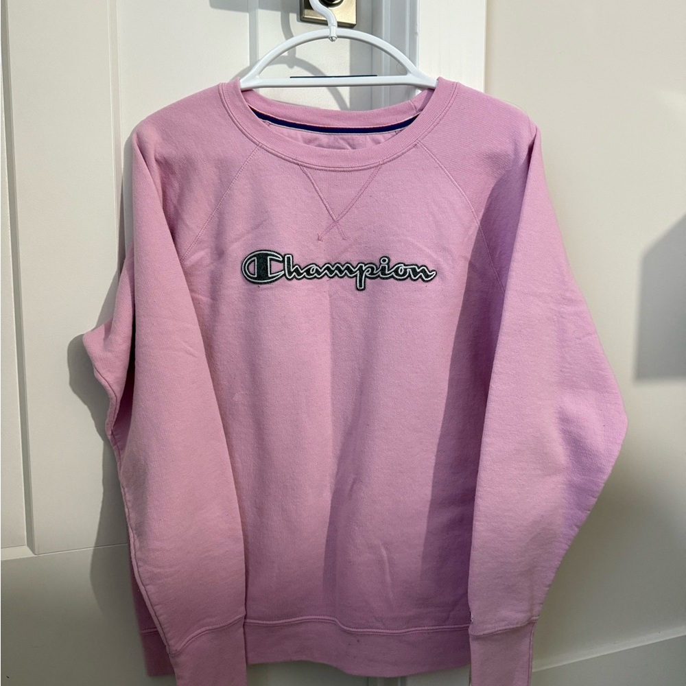 Champion women’s Light Pink Crewneck Sweater
